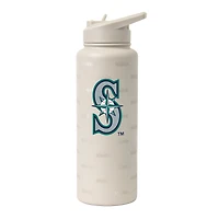 Bouteille isotherme Logo Brands Seattle Mariners 34 oz Sand Ghost Quencher