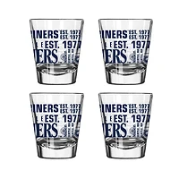 Logo Brands Seattle Mariners 4-Pack 2oz. Shot Glass Set