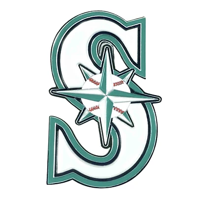 Logo Brands Seattle Mariners Embossed Color Auto Emblem