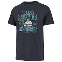 T-shirt vieilli bleu marine pour homme « 47 Cal Raleigh College Seattle Mariners » de grande taille