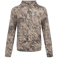 Men's Levelwear  Tan Seattle Mariners Insignia Lightweight Long Sleeve Hooded T-Shirt