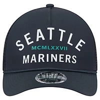Men's New Era  Navy Seattle Mariners Minimalist 9FORTY A-Frame Adjustable Hat