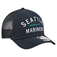 Men's New Era  Navy Seattle Mariners Minimalist 9FORTY A-Frame Adjustable Hat
