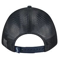 Men's New Era  Navy Seattle Mariners Minimalist 9FORTY A-Frame Adjustable Hat