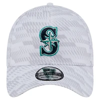 Casquette New Era blanche Seattle Mariners Graded 39THIRTY Flex pour homme