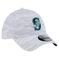 Casquette New Era blanche Seattle Mariners Graded 39THIRTY Flex pour homme
