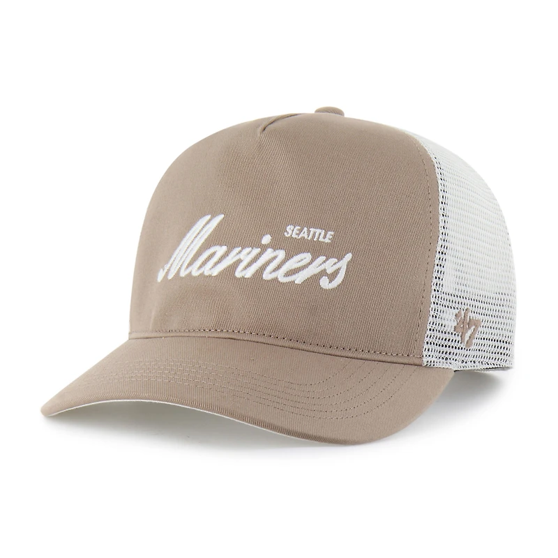 Men's '47 Brown Seattle Mariners Foundational Mesh Hitch Adjustable Hat