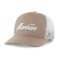 Men's '47  Brown Seattle Mariners Foundational Mesh Hitch Adjustable Hat