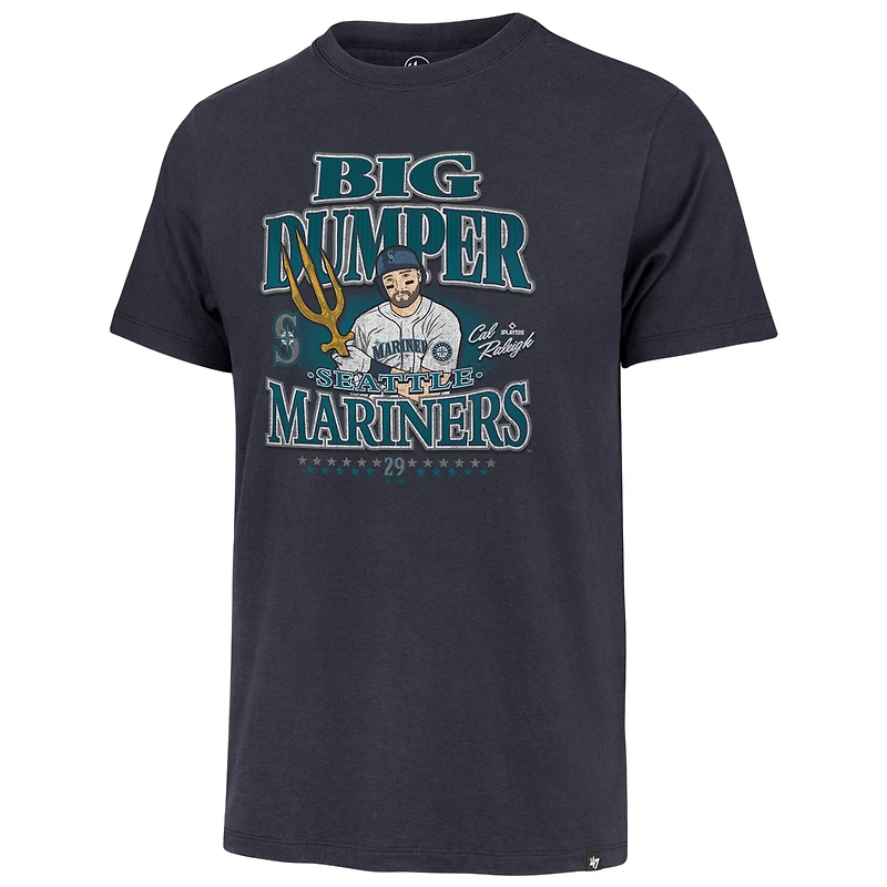 Men's '47 Cal Raleigh Navy Seattle Mariners Player Graphic T-Shirt