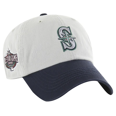 Casquette ajustée '47 gris/marine Seattle Mariners Sure Shot Classic Franchise pour hommes