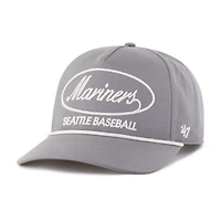 Casquette ajustable grise « 47 » pour homme, modèle Foundational Hitch des Seattle Mariners