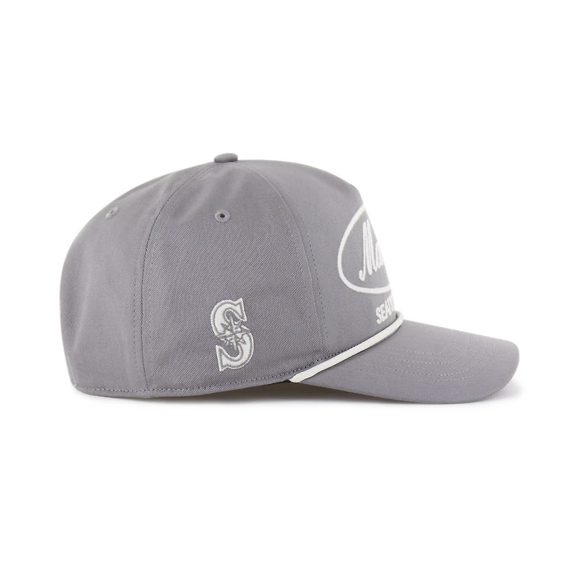 Casquette ajustable grise « 47 » pour homme, modèle Foundational Hitch des Seattle Mariners