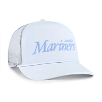 Casquette de camionneur ajustable bleu clair « 47 » pour homme, motif Foundation Hitch des Seattle Mariners