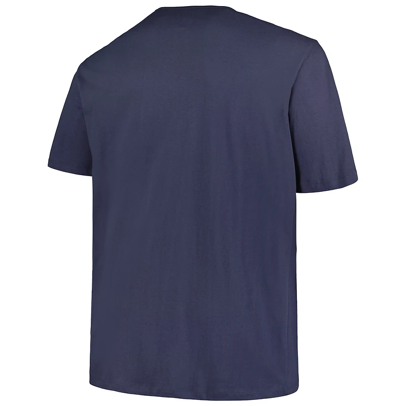 T-shirt à double en-tête '47 Navy Seattle Mariners pour hommes, grand et