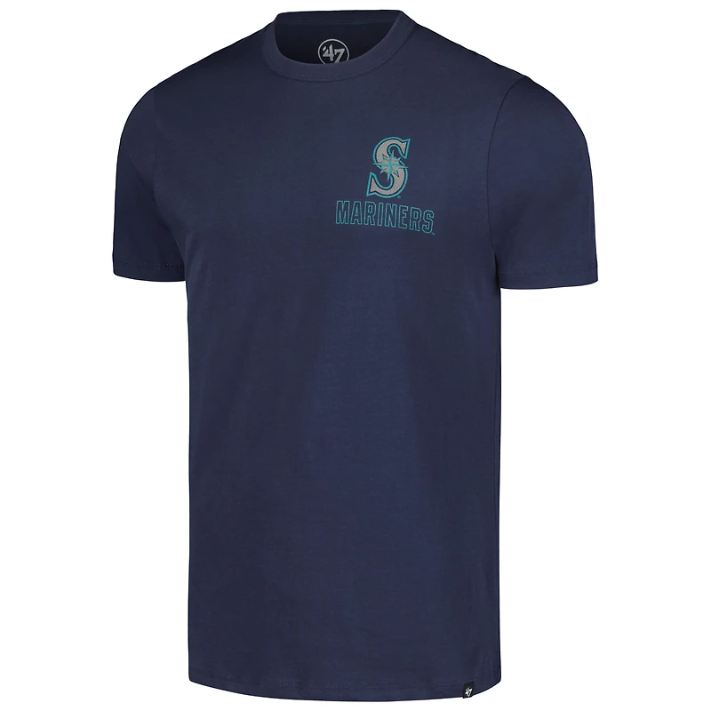 T-shirt '47 Navy Seattle Mariners Hang Back Franklin pour hommes