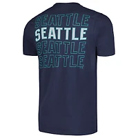 T-shirt '47 Navy Seattle Mariners Hang Back Franklin pour hommes
