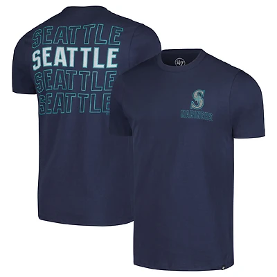 Men's '47 Navy Seattle Mariners Hang Back Franklin T-Shirt