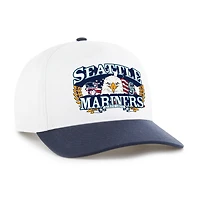 Men's '47 White/Navy Seattle Mariners Americana Eagle Hitch Adjustable Hat