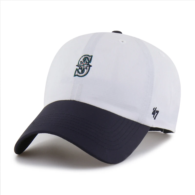 Casquette ajustable Seattle Mariners Vista Mini Clean Up brrr° blanche et marine « 47 » pour homme
