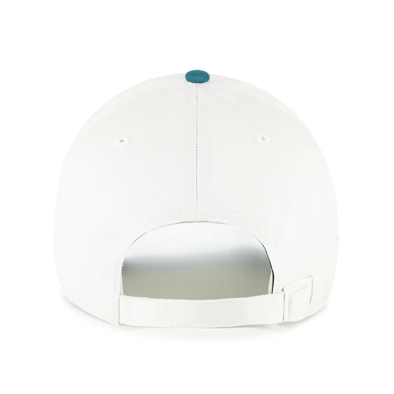 Men's '47 White/Teal Seattle Mariners Contemporary Tonal Clean Up Adjustable Hat