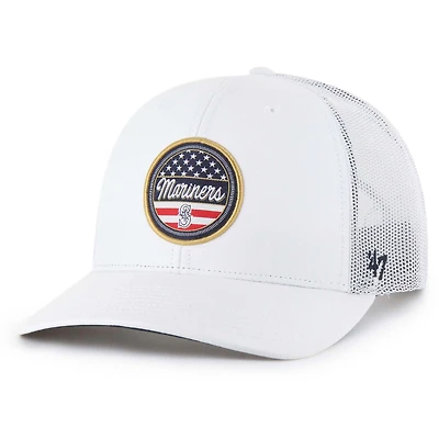 Casquette de camionneur ajustable blanche « 47 » pour homme