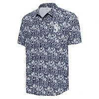 Men's Antigua Navy Seattle Mariners Resort Button-Up Shirt