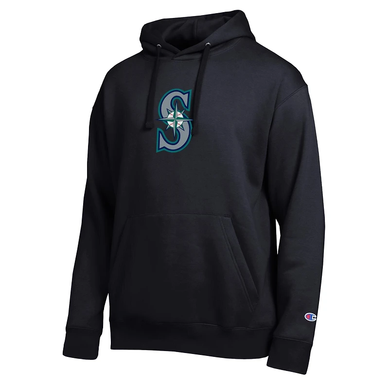 Men's Champion Black Seattle Mariners All Star Embroidered Logo Hoodie
