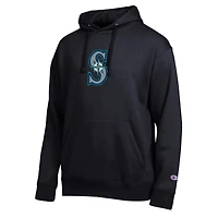 Men's Champion Black Seattle Mariners All Star Embroidered Logo Hoodie