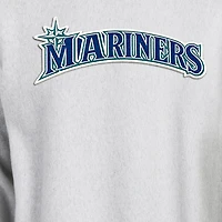 Men's Champion Heather Gray Seattle Mariners Reverse Weave Sweatshirt