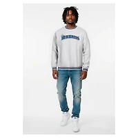 Sweat-shirt Champion pour homme, gris chiné, Seattle Mariners, Reverse Weave