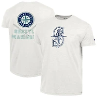 Men's Champion  Heather White Seattle Mariners Tri-Blend T-Shirt
