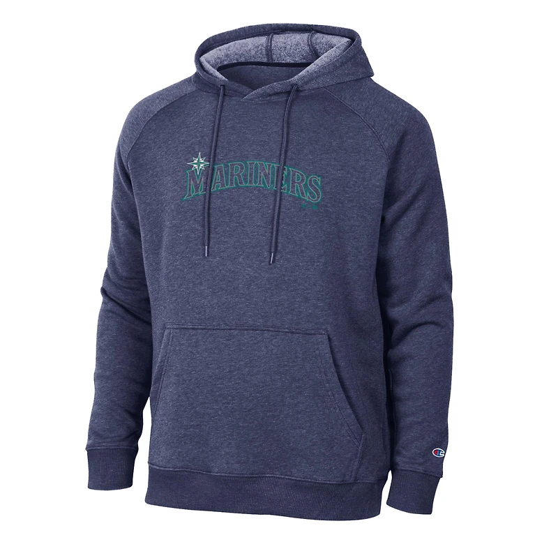 Sweat à capuche raglan Champion Triumph Tri-Blend bleu marine pour homme
