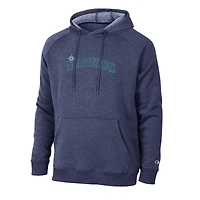 Sweat à capuche raglan Champion Triumph Tri-Blend bleu marine pour homme