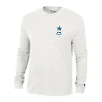 T-shirt à manches longues Champion White Seattle Mariners Cooperstown Winning Tradition Tri-Blend pour homme
