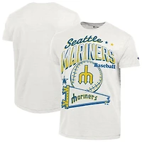 T-shirt Champion blanc Seattle Mariners Winning Tradition Cooperstown Tri-Blend pour homme