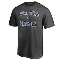 T-shirt anthracite Heart & Soul pour homme des Seattle Mariners