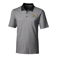 Polo extensible à rayures ton sur Forge pour homme, couleur noire, Cutter & Buck, Seattle Mariners City Connect, grandes tailles