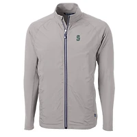 Veste zippée intégrale en tricot écologique Adapt pour homme, modèle Cutter & Buck, gris, des Seattle Mariners, grande taille