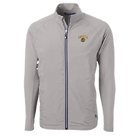 Men's Cutter & Buck Gray Seattle Mariners City Connect Big Tall Adapt Eco Knit Hybrid Recycled Full-Zip Jacket