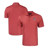 Polo extensible recyclé à imprimé géométrique ton sur des Seattle Mariners, coupeur et buck, rouge, étoiles rayures, Pike Eco