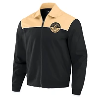 Collection Darius Rucker pour hommes par Fanatics Veste aviateur entièrement zippée en toile Seattle Mariners noir/marron