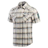 Men's Darius Rucker Collection by Fanatics Navy Seattle Mariners Plaid Full-Snap Shirt