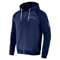 Collection Darius Rucker pour homme par Fanatics Navy Seattle Mariners Raglan Full-Zip Hoodie
