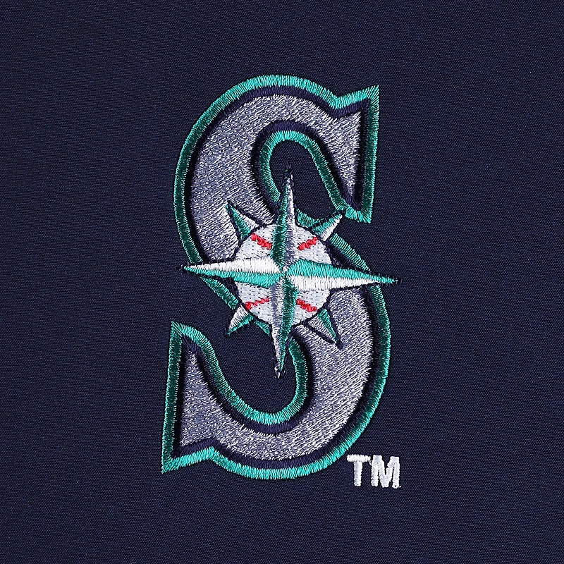 Men's Dunbrooke Navy/Heather Gray Seattle Mariners Alpha Full-Zip Jacket