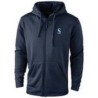 Sweat à capuche Dunbrooke bleu marine pour homme, entièrement zipp