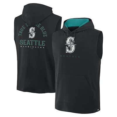 Sweat à capuche sans manches Fire Speed ​​des Seattle Mariners, noir, Fanatics, pour homme