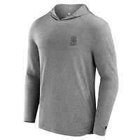 Men's Fanatics Black Seattle Mariners Front Office Tech Lightweight Hoodie T-Shirt