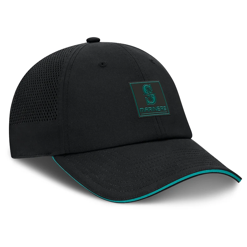 Men's Fanatics Black Seattle Mariners Level Up Driver Adjustable Hat