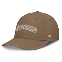 Casquette ajustable Fanatics marron Seattle Mariners Level Up Herth pour homme