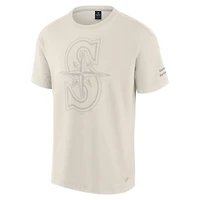 T-shirt emblématique des Seattle Mariners de couleur crème Fanatics pour hommes